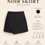 CATTLEYA Noir Skort | Tailored Mini