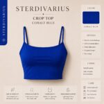 Sterdivarius-Crop Top- Cobalt Blue