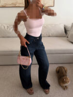 River Island | Butterfly Charm Cami Baby Pink - Image 3
