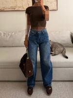 Pullandbear |Open Back Tank Top Espersso - Image 6