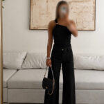 Mango |Jet Black Wide-Legs