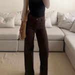 Mango| Wide leg Cocoa