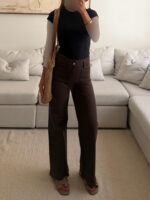 Mango| Wide leg Cocoa