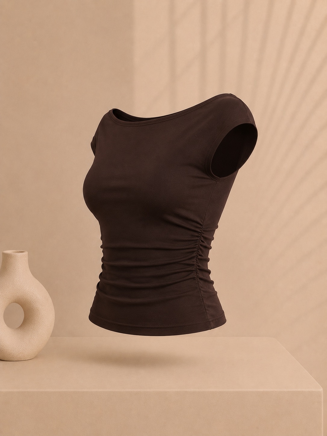 ChatGPT Image Jul 2, 2026 at 08_51_49 PM Sterdivarius-Bardot Top | Brown تاپ بکلس - Image 1