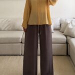 CATTLEYA | Peri Silk Pants — Mocha Edit