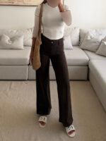 Mango| Wide leg Cocoa - Image 2