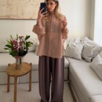 CATTLEYA | Peri Silk Pants — Mocha Edit