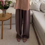 CATTLEYA | Peri Silk Pants — Mocha Edit