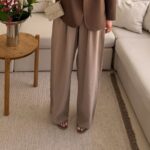 CATTLEYA | Peri Silk Pants — Sand Edit