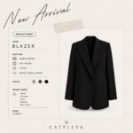 CATTLEYA Blazer | Black Nocturne