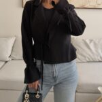 ZARA Soft Wrap Blazer | Soft Black Edition