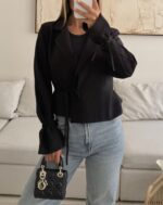 ZARA Soft Wrap Blazer | Soft Black Edition - Image 5