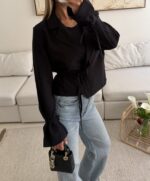 ZARA Soft Wrap Blazer | Soft Black Edition - Image 3