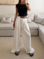 River Island | Sculpt Shoulder Tee (Black night) - Image 3