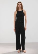 Mango |Jet Black Wide-Legs - Image 2