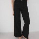 Mango |Jet Black Wide-Legs