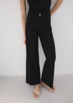 Mango |Jet Black Wide-Legs - Image 3