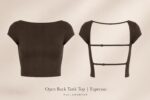 Pullandbear |Open Back Tank Top Espersso - Image 3