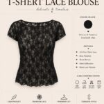 River Island-T-shert Lace Blouse