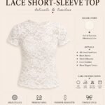 H&M |Lace Short-Sleeve Top