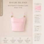 River Island | Butterfly Charm Cami Baby Pink