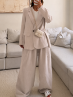 CATTLEYA | Peri Silk Blazer - lvory - Image 2