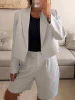 CATTLEYA | Crop Blazer Pastel Blue - Image 2