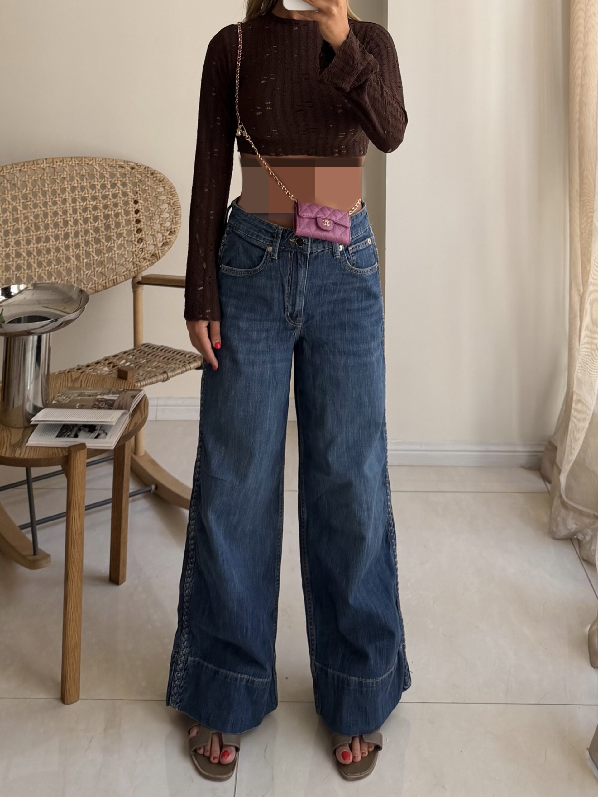 23922429-D041-4EF0-9006-FE19914889D7 H&M | Boho‑Stitch Denim - Image 1