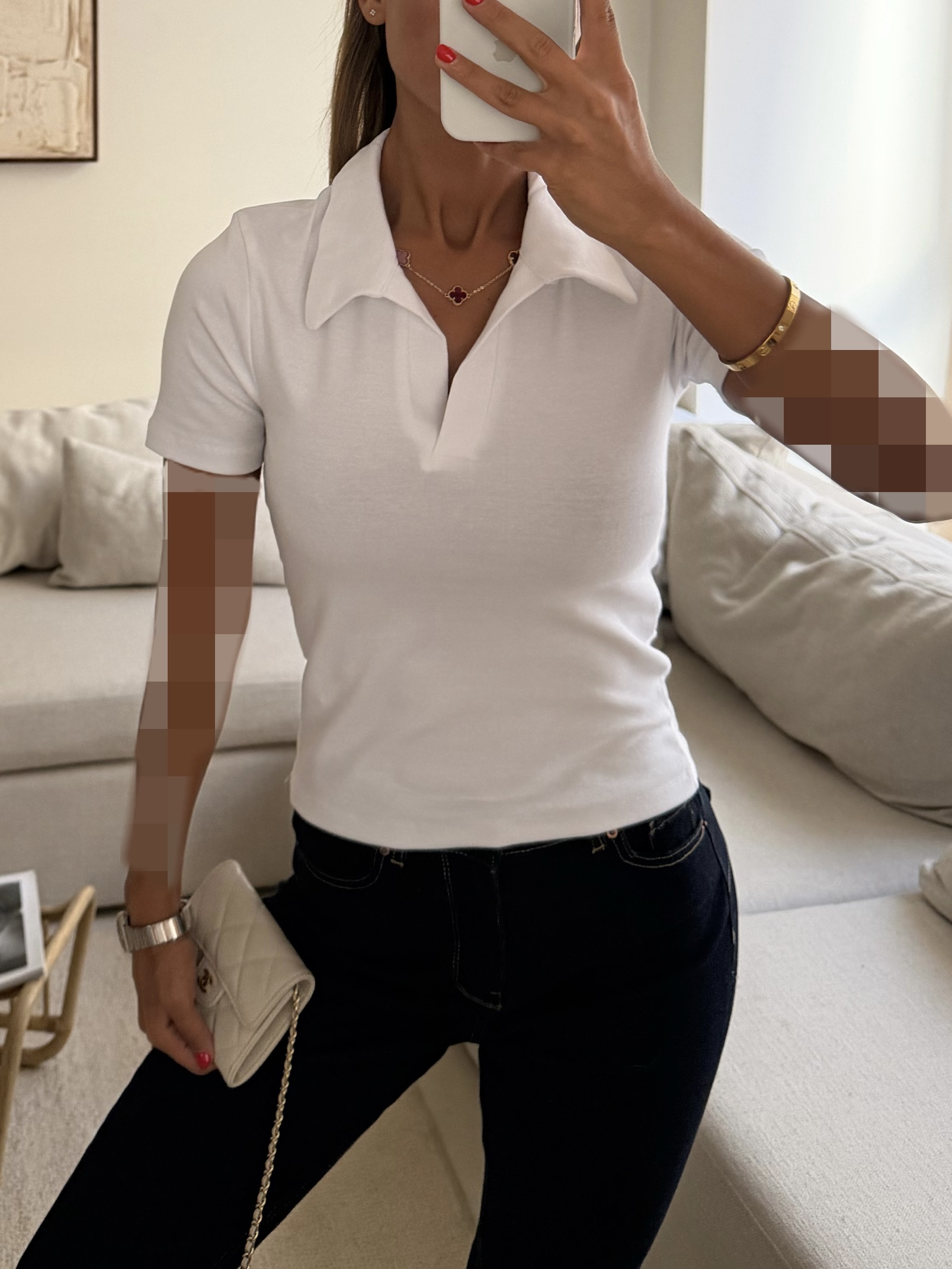 26294A5D-6C17-48DD-A7DA-7A2414180F4B پولو شرت -Polo Shirt | White - Image 1