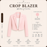 CATTLEYA | Crop Blazer Pastel pink - Image 3