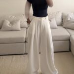 CATTLEYA Wide Leg Pants | Off -white