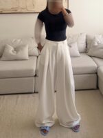 CATTLEYA Wide Leg Pants | Off -white