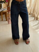 Pull&Bear Dark Blue Relaxed Jeans | شلوار جین ریلکس آبی تیره پول‌اندبر - Image 5