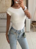 Sterdivarius-Bardot Top | Off-white