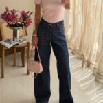 Pull&Bear Dark Blue Relaxed Jeans | شلوار جین ریلکس آبی تیره پول‌اندبر