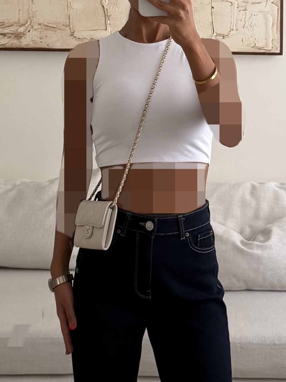 77A6B802-71F9-4CD1-94F2-D15EE2ED26B8 کراپ زارا | Zara Crop Top - white - Image 1