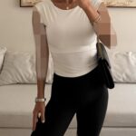 Sterdivarius-Bardot Top | Off-white