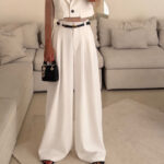 CATTLEYA Wide Leg Pants | Off -white