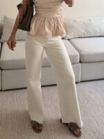 شلوار جین H&M wide leg -White - Image 2