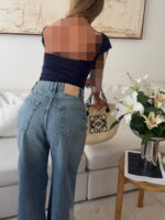 Sterdivarius-Bardot Top| Navy Blue تاپ بک‌لس - تصویر 3