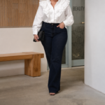 H&M | Navy Blue Sculpt Bootcut