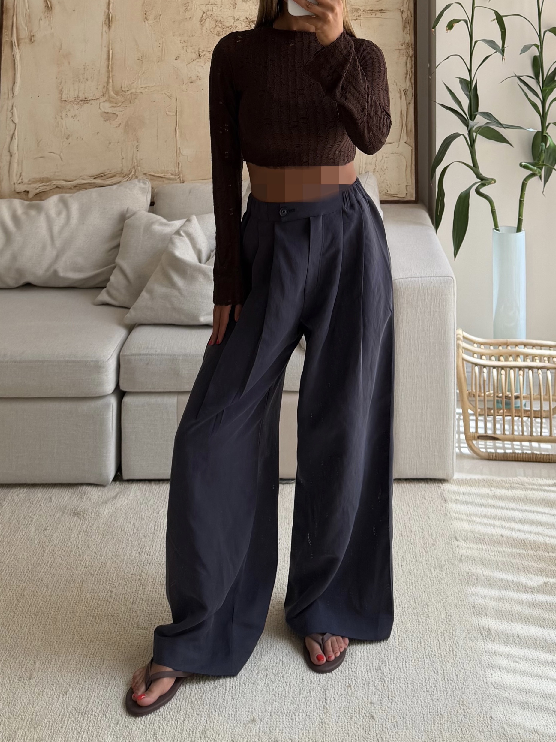 BE43C359-1CDE-4FAF-B957-6E0F331106BE CATTLEYA Élan Pants | Navy - Image 1