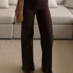 Mango| Wide leg Cocoa