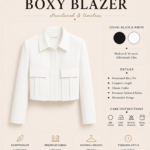 CATTLEYA Boxy Blazer | Off-White