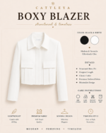 CATTLEYA Boxy Blazer | Off-White