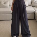 CATTLEYA Wide Leg Pants | Navy
