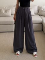 CATTLEYA Wide Leg Pants | Navy