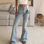 شلوار جین H&M Flared Jean -Ibiza