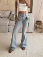 شلوار جین H&M Flared Jean -Ibiza - Image 5