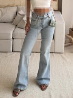 شلوار جین H&M Flared Jean -Ibiza - Image 4